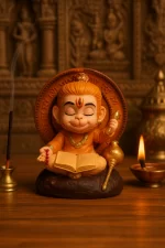 Meditating Hanuman Ji Murti for Puja Room & Home Decor - Image 2
