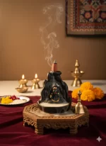 Lord Shiva Backflow Incense Burner – Ceramic Smoke Fountain for Home Decor - Image 4