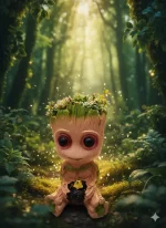 Baby Groot Showpiece – Cute Resin Figurine for Home & Desk Decor - Image 2