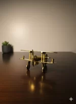 Vintage Brass Airplane Showpiece – Classic Aviation Home & Office Decor - Image 5