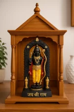 Divine Lord Ram Idol for Home Temple – Premium Handcrafted Statue (Black & Gold Finish) - Image 6