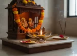 Gold Lotus Tealight Holder — Floral Metal Table Candle Stand / Centerpiece - Image 4